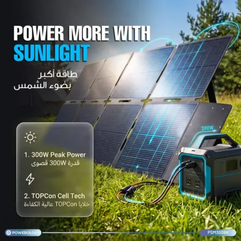 کانکتور MC4 پنل خورشیدی پاورولوژی Helios Flex مدل PSM300BK