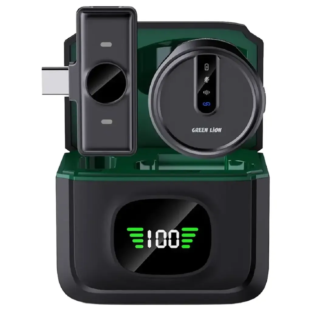 میکروفون یقه‌ای بی‌سیم گرین لاین Green Lion GM-88X Wireless Microphone GN88XMICTCBK