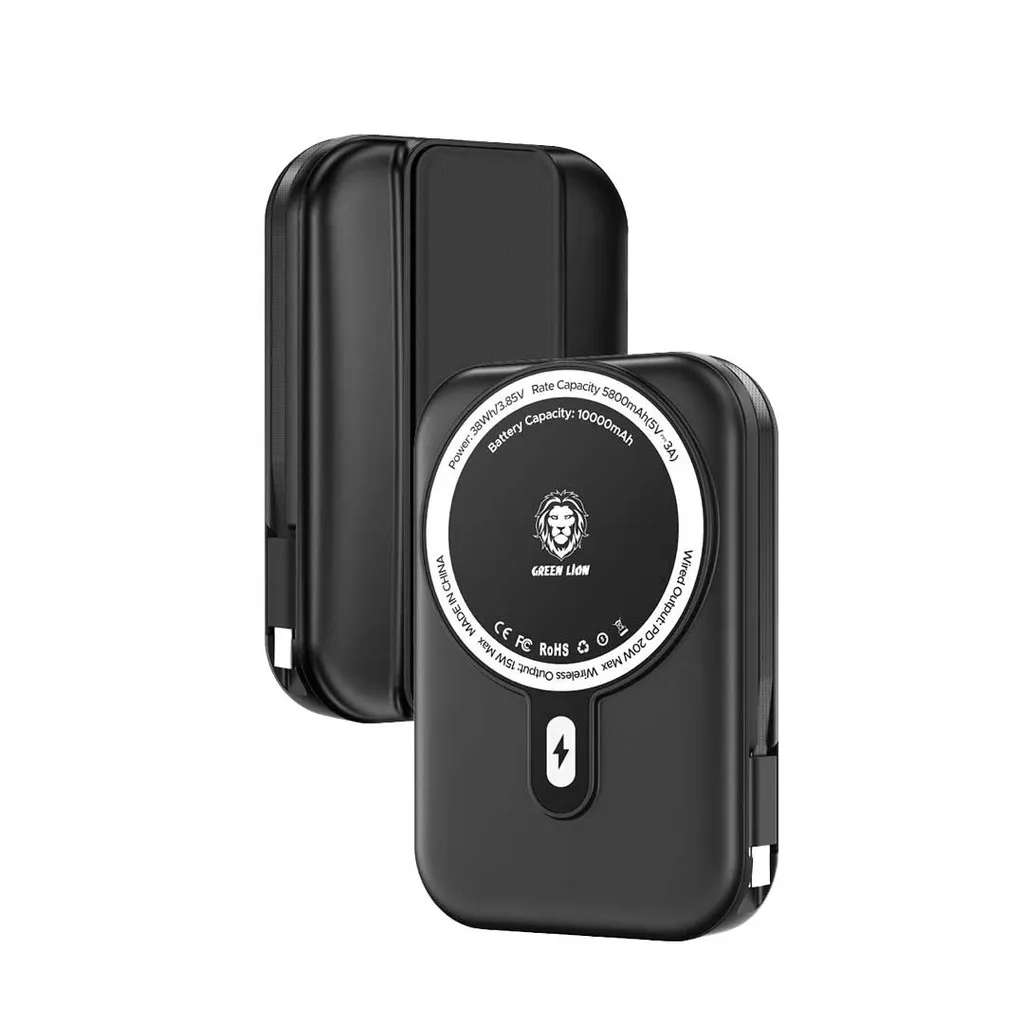 پاوربانک گرین لاین مدل Monaco Grip ظرفیت 10000 میلی آمپر ساعت Green Lion Monaco Grip 10000mAh Power Bank
