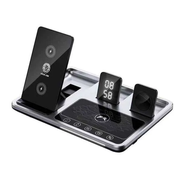 شارژر وایرلس چندکاره گرین لاین Green Lion 4 in 1 Wireless Charger Station GN4IN1WCS