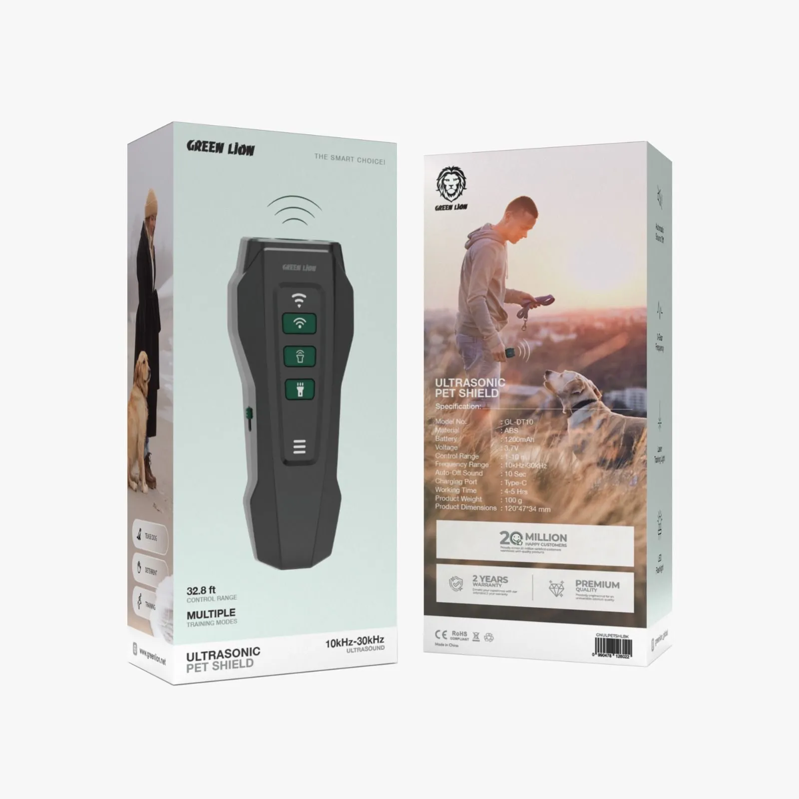 دورکننده فراصوت سگ و گربه گرین لاین Green Lion Ultrasonic Pet Shield GL-DT10