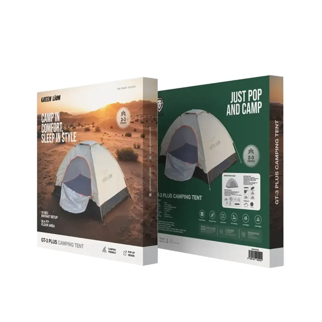 چادر مسافرتی گرین لاین Green Lion GT3-PLUS Camping Tent GNGT3PSTBG