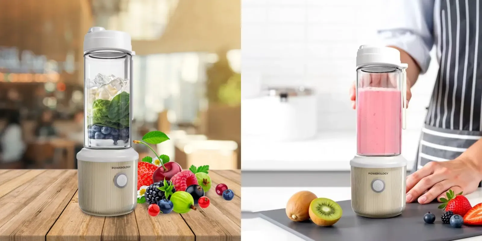بلندر و مخلوط کن پاورولوژی Powerology Press & Refresh Portable Blender مدل PSM013BK