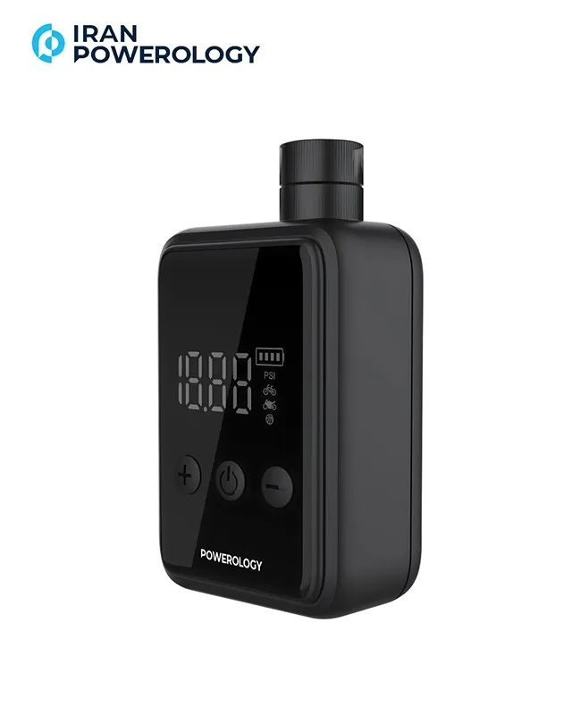 کمپرسور باد دوچرخه،موتور و توپ پاورولوژی Powerology Super Compact Tire Inflator P25CMAPBK