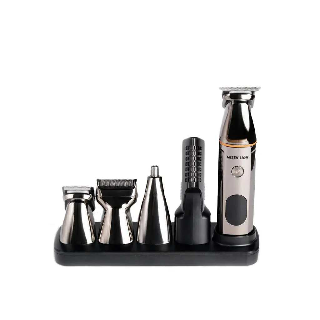ست ماشین اصلاح ۵ کاره گرین لاین Green Lion 5 In 1 Multi-Function Hair Clipper Set 600mAh GN5IN1MHTRMBK