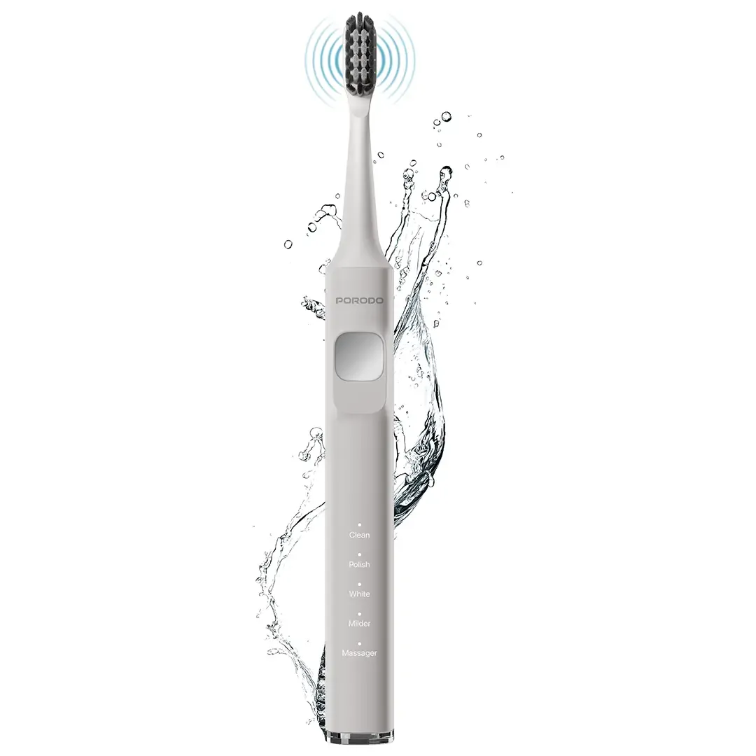 مسواک برقی سونیک هوشمند پورودو با اتصال مغناطیسی Porodo Lifestyle Smart Sonic Electric Toothbrush PDLFSTETBWH (سفید)