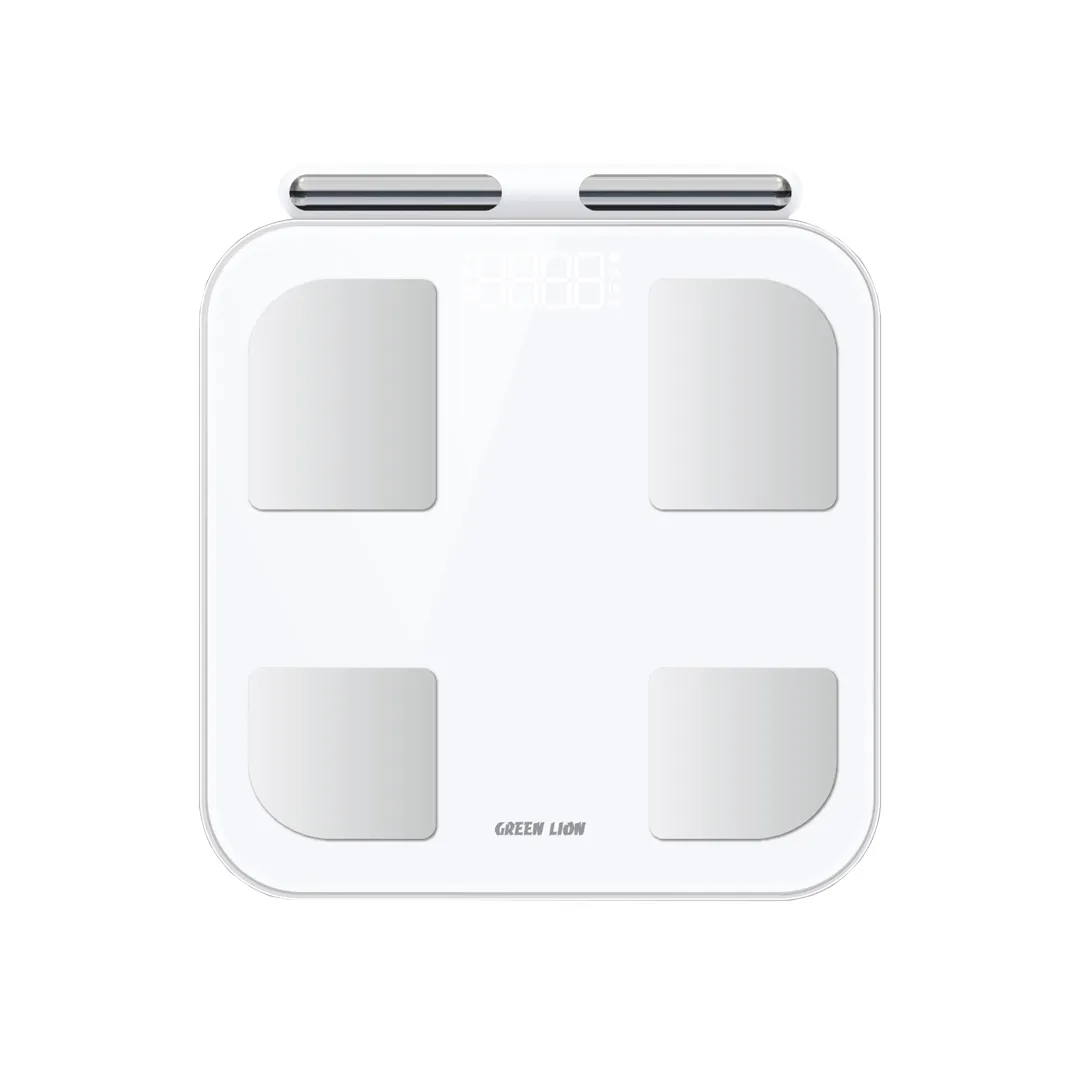 ترازو هوشمند و بادی آنالیز گرین لاین Green Lion Smart Body Scale with 8 Electrodes - White مدل GNSMBDSCALWH