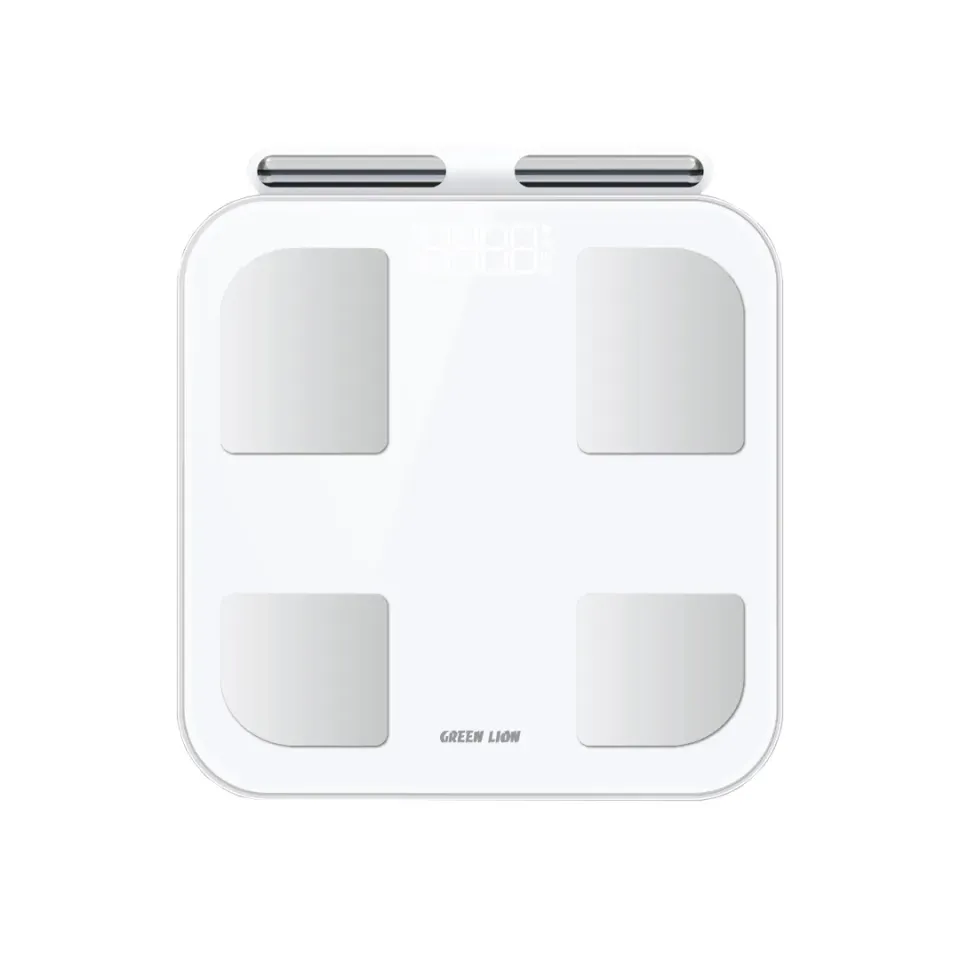 ترازو هوشمند و بادی آنالیز گرین لاین Green Lion Smart Body Scale with 8 Electrodes - White مدل GNSMBDSCALWH