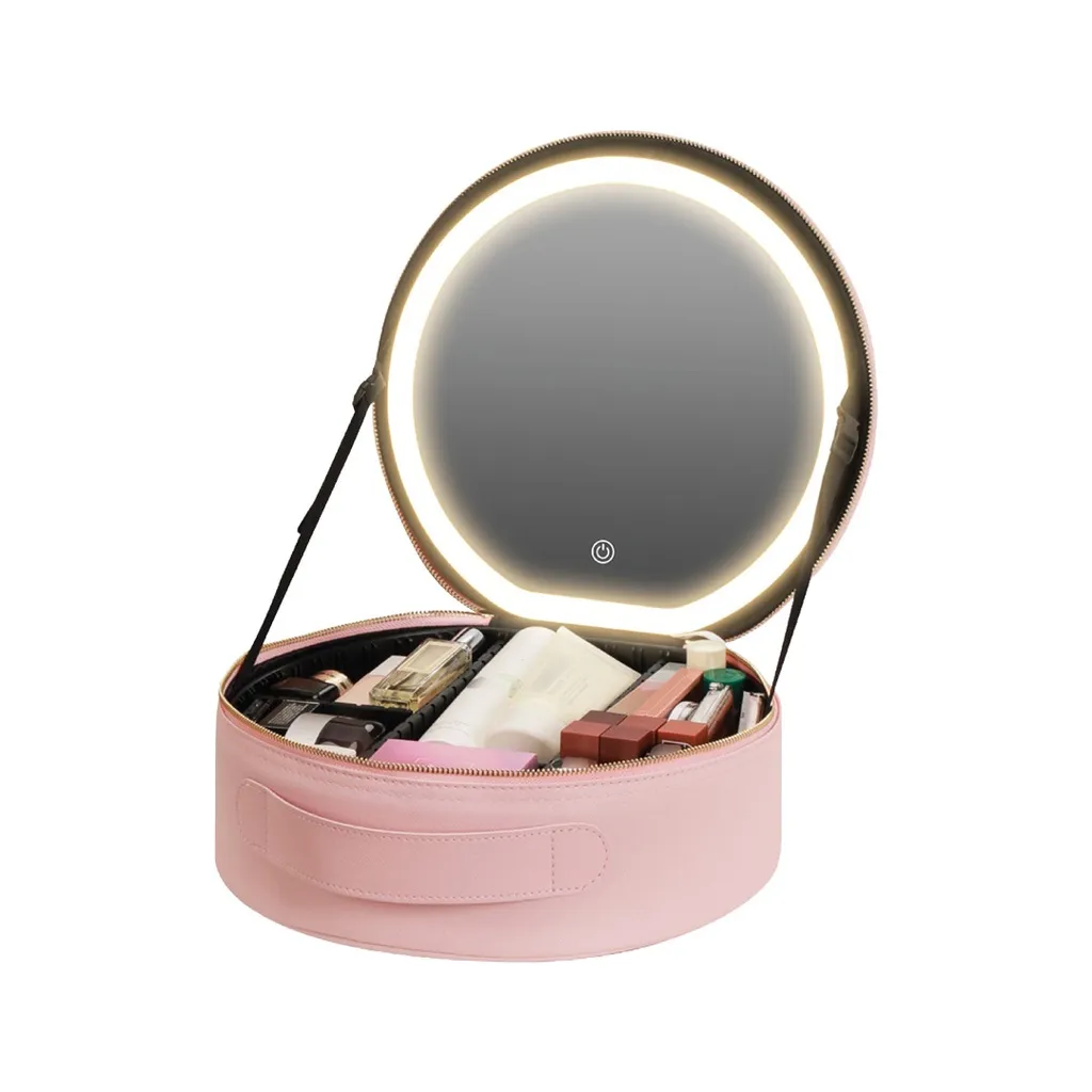 کیف لوازم آرایش با آینه چراغ‌دار گرین لاین Green Lion Makeup Organizer Pro GNMAKEORGPK