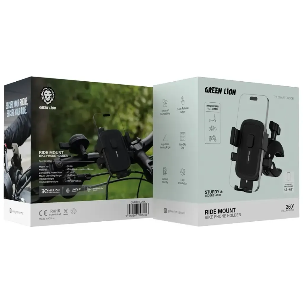 هولدر گیره ای موبایل دوچرخه گرین لاین مدل Ride Mount - Green Lion