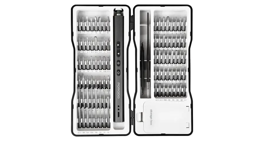ست پیچ گوشتی و سری های پرودو Porodo TechFix 97‑In‑1 Electric Screwdriver Kit