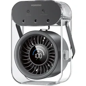 پنکه مه پاش رومیزی شارژی پرودو Porodo Chillo Aqua Portable Mist Fan PDLFSTZH26