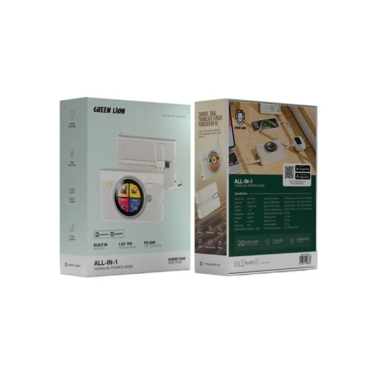 پاوربانک گرین لاین مدل GL-PX43 ظرفیت 10000 میلی آمپر ساعت Green Lion GL-PX43 10000mAh Power Bank
