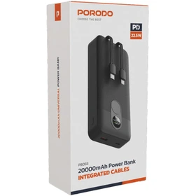 پاوربانک پرودو مدل PB058_PBFCH058 ظرفیت 20000 میلی آمپر ساعت Porodo PB058_PBFCH058 20000mAh Power Bank