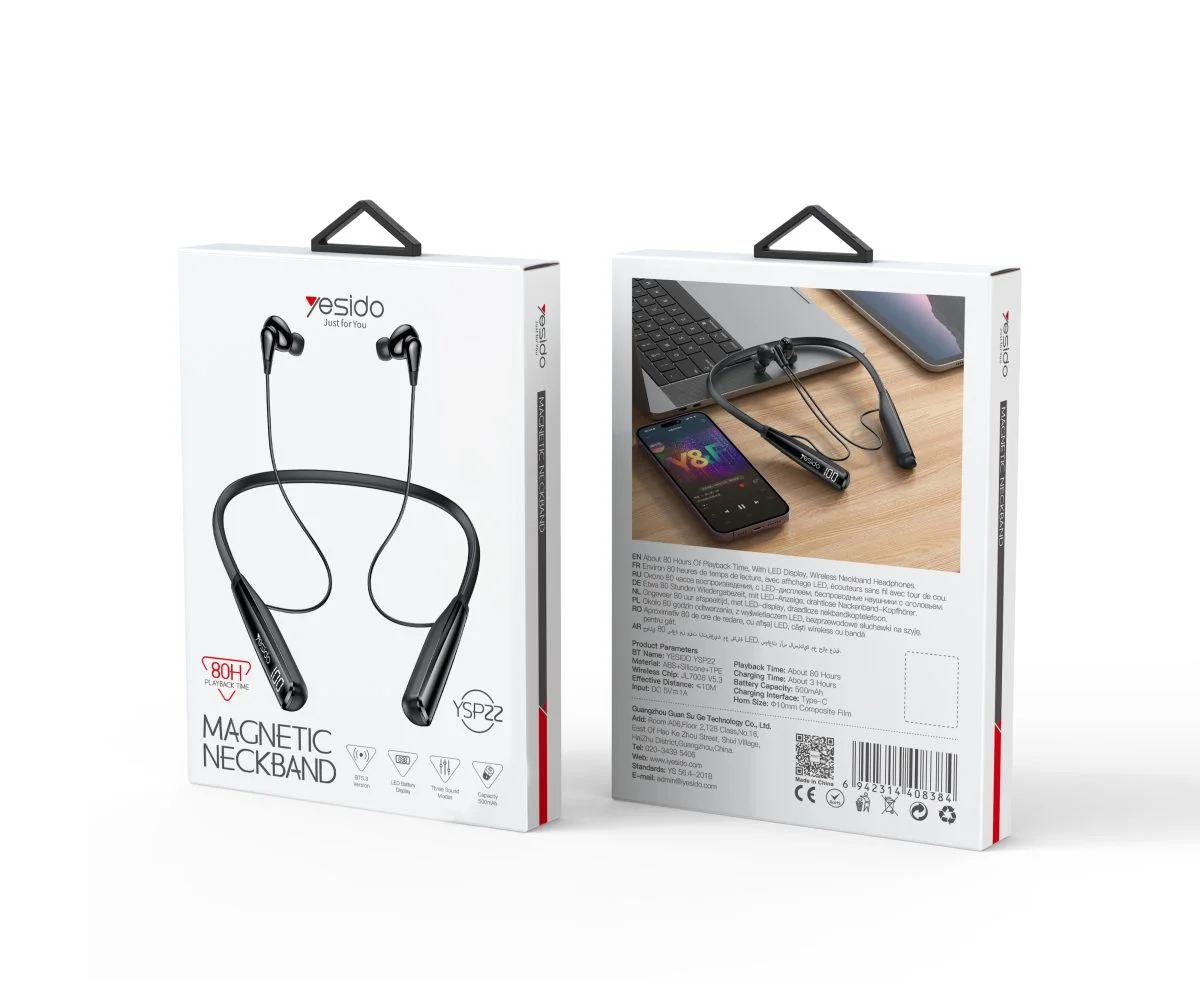 هندزفری بلوتوثی گردنی یسیدو YSP22 YESIDO YSP22 Wireless Earphone