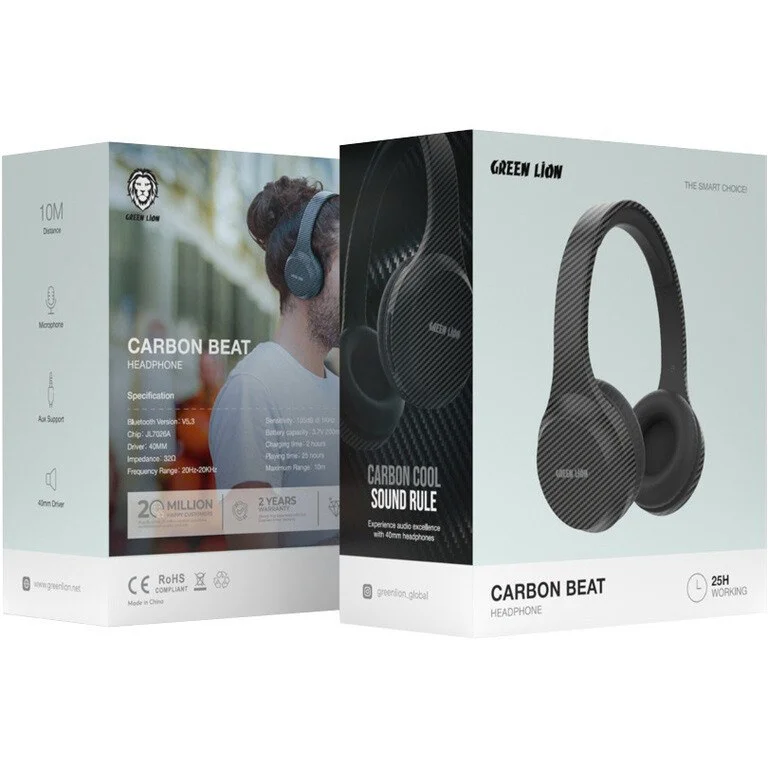 هدفون بلوتوثی گرین لاین Green Lion Carbon Beat Bluetooth Headphones