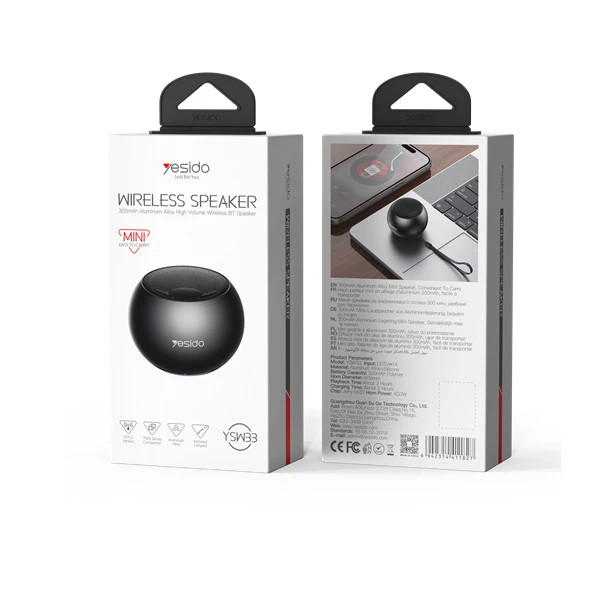 اسپیکر مینی بلوتوث یسیدو Yesido YSW33 Aluminum Alloy Mini Wireless Speaker