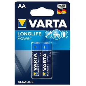 باتری قلمی AA وارتا لانگ‌لایف پاور بسته ۴ عددی Varta Longlife Power AA LR6 4-Pack
